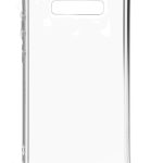 Nugarėlės dėklai Evelatus Samsung Galaxy S10 Silicone Transparent with Necklace TPU Strap Gold