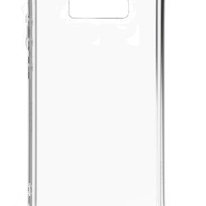Nugarėlės dėklai Evelatus Samsung Galaxy S10e Silicone Transparent with Necklace TPU Strap Silver