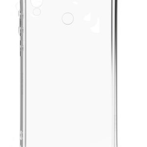 Nugarėlės dėklai Evelatus Xiaomi Redmi 7 Silicone Transparent with Necklace TPU Strap Silver