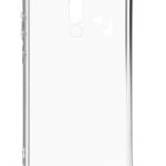 Nugarėlės dėklai Evelatus Xiaomi Redmi 8 Silicone Transparent with Necklace TPU Strap Gold