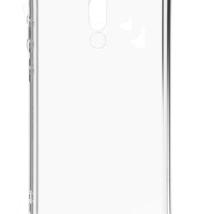 Nugarėlės dėklai Evelatus Xiaomi Redmi 8 Silicone Transparent with Necklace TPU Strap Gold