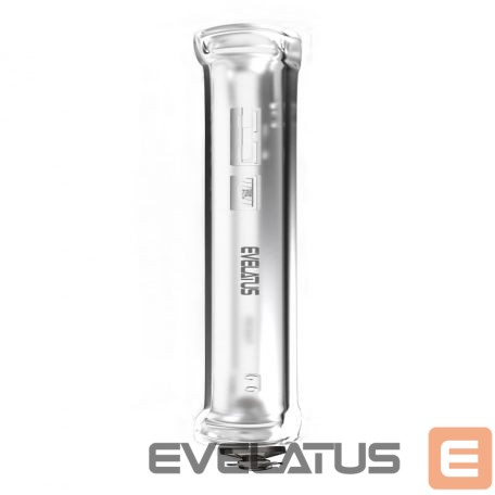 Nugarėlės dėklai Evelatus Huawei Y6 2019 Silicone Transparent with Necklace TPU Strap Silver