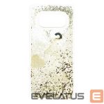 Nugarėlės dėklai Guess Samsung Galaxy S10e Glitter Hearts Cover Gold
