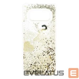 Nugarėlės dėklai Guess Samsung Galaxy S10e Glitter Hearts Cover Gold