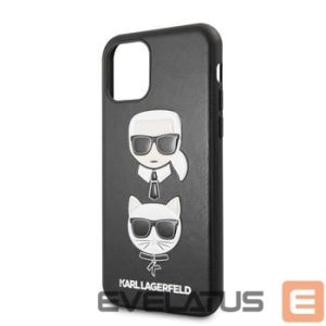 Nugarėlės dėklai Karl Lagerfeld Apple iPhone 11 Pro Karl Lagerfeld and Choupette Cover Black
