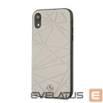 Nugarėlės dėklai Mercedes-Benz Apple iPhone XR Twister Genuine Leather Hard Case Grey