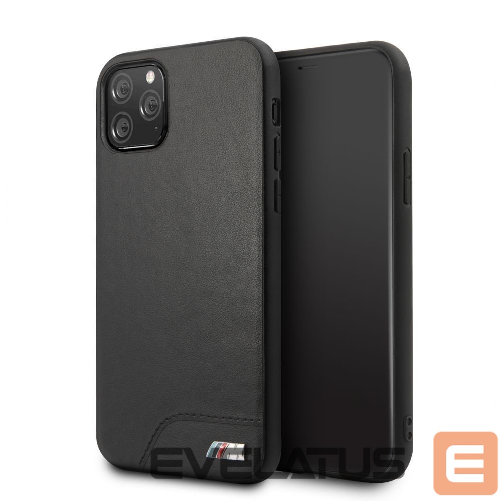 Nugarėlės dėklai BMW Apple iPhone 11 Pro Hardcase Smooth PU Leather Black
