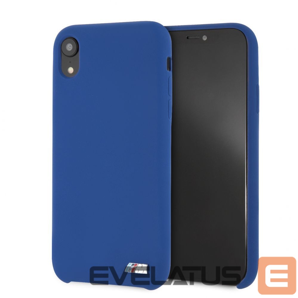 Nugarėlės dėklai BMW Apple iPhone XR Hardcase Silicone Navy