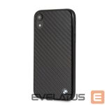 Nugarėlės dėklai BMW Apple iPhone XR Signature Hard Case Real Carbon Black