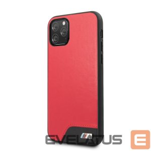 Nugarėlės dėklai BMW Apple iPhone 11 Pro Hardcase Smooth PU Leather Red