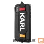 Nugarėlės dėklai Karl Lagerfeld Apple iPhone X/XS PU Case With Strap Black