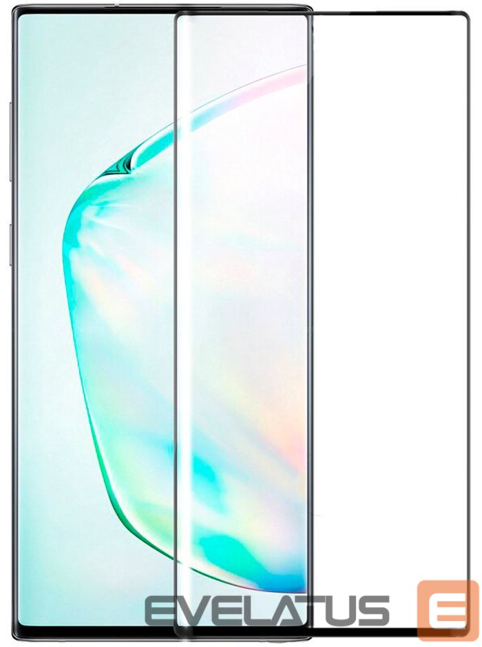Apsauginiai stiklai Evelatus Samsung Galaxy Note 10 3D Full Glue Curved Aluminosilicate Glass 9H (0.26mm) + Camera Protector