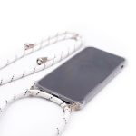 Nugarėlės dėklai Evelatus Samsung A50 Case with rope White Stripes Transparent