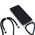 Nugarėlės dėklai Evelatus Samsung A70 Case with rope Black Transparent