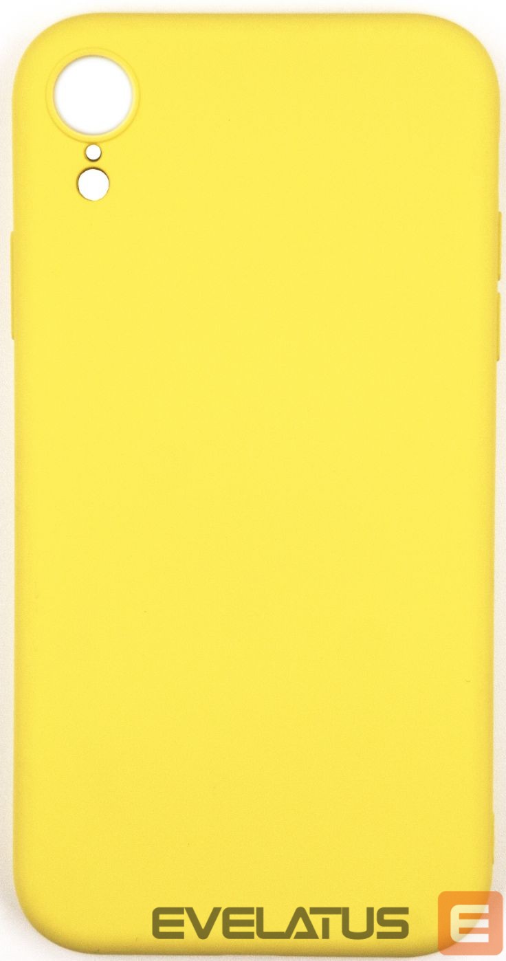 Nugarėlės dėklai Evelatus Apple iPhone XR Nano Silicone Case Soft Touch TPU Yellow