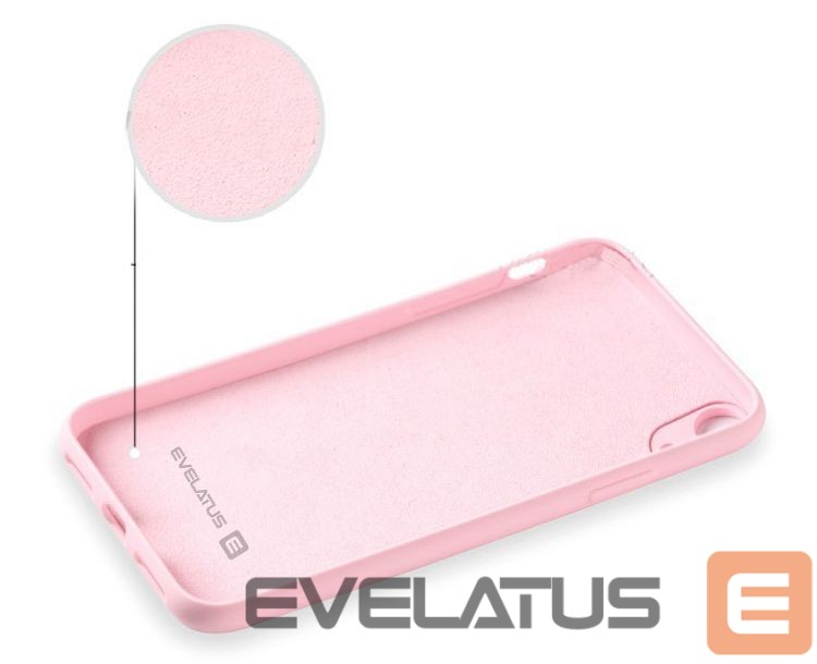 Nugarėlės dėklai Evelatus Apple iPhone XR Nano Silicone Case Soft Touch TPU Light Pink