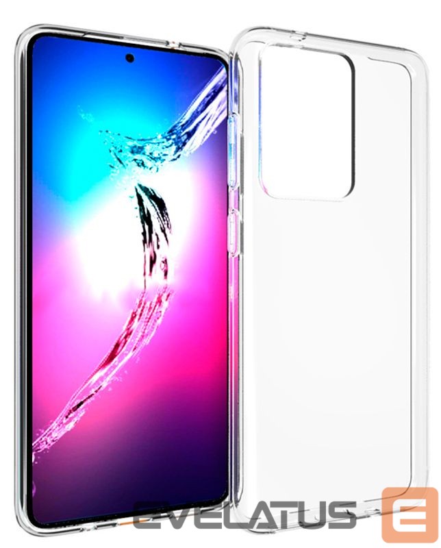 Nugarėlės dėklai Evelatus Samsung Galaxy S20 Ultra Clear Silicone Case 1.5mm TPU Transparent