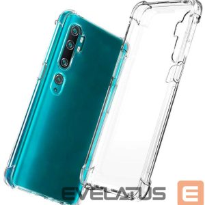 Nugarėlės dėklai Evelatus Xiaomi Mi Note 10 Military Shockproof Silicone Case TPU Transparent