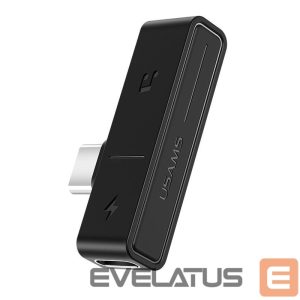 Adapteriai USAMS  SJ386 Type-C+3.5mm Charging & Audio Adapter Black
