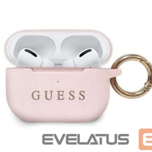 Dėklai ausinėms Guess Apple Silicone Cover for AirPods Pro Light Pink