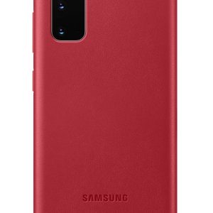 Nugarėlės dėklai Samsung - Galaxy S20 Leather Cover case Red