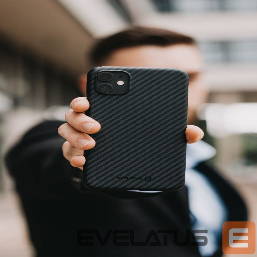 Nugarėlės dėklai Evelatus Apple iPhone 11 Pro Premium Carbon Case ECCI11 Black