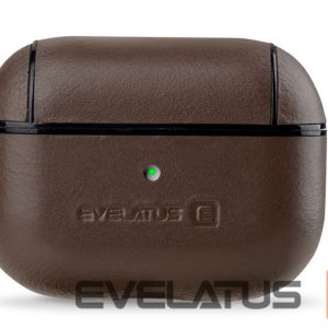 Dėklai ausinėms Evelatus Apple AirPods Pro Leather Protective Case Brown