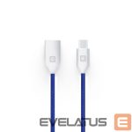 Kabelis Evelatus - Data Cable for Type-C devices TPC06 1m Blue