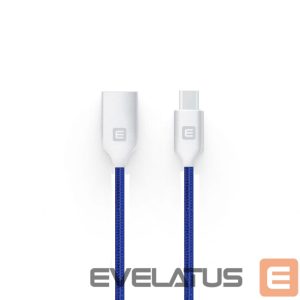 Kabelis Evelatus - MicroUSB cable EDC04 Blue