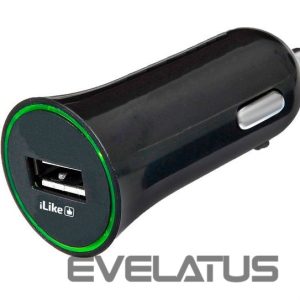 Automobiliniai įkrovikliai iLike - Car Charger ICC01 Black