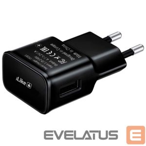 Adapteriai iLike  iLike Travel Charger ITC01 Black