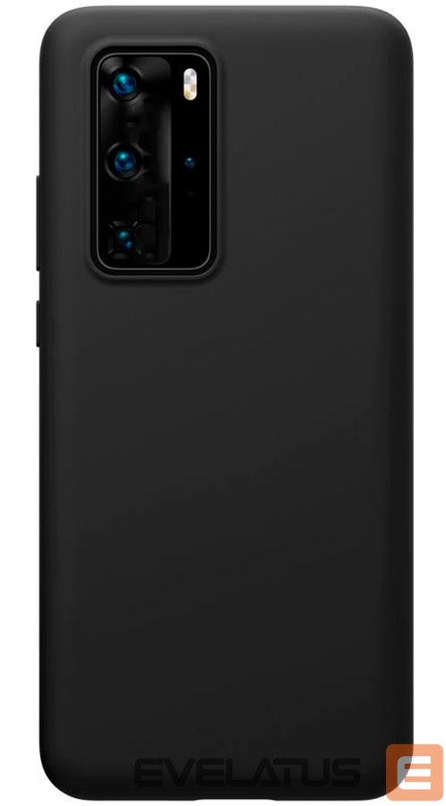 Nugarėlės dėklai Evelatus Huawei P40 Pro Nano Silicone Case Soft Touch TPU Black