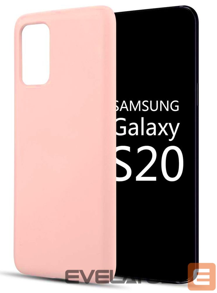 Nugarėlės dėklai Evelatus Samsung Galaxy S20 Nano Silicone Case Soft Touch TPU Beige