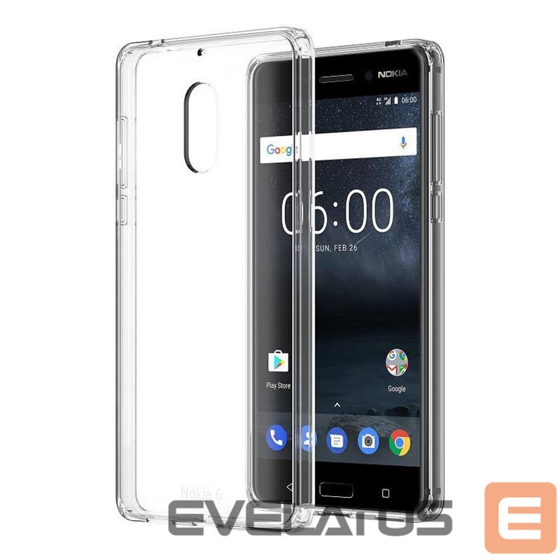 Nugarėlės dėklai Nokia Hybrid Crystal Case CC-703 for Nokia 6