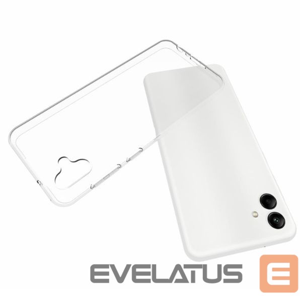 Nugarėlės dėklai Evelatus Samsung Galaxy A04E / A04 Clear Silicone Case 1.5mm TPU Transparent