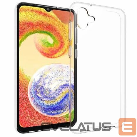 Nugarėlės dėklai Evelatus Samsung Galaxy A04E / A04 Clear Silicone Case 1.5mm TPU Transparent