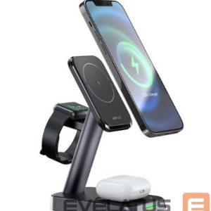 Dokavimo stotelės Acefast  E3 desktop three-in-one wireless charging stand Black
