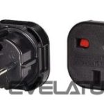 Adapteriai iLike  UK/EU CHARGER ADAPTER Black