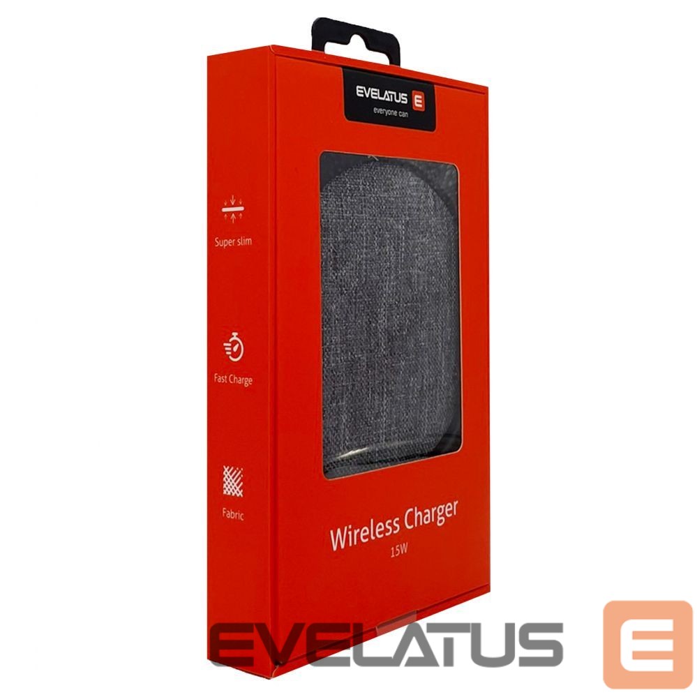 Belaidis įkroviklis Evelatus - Evelatus Wireless Desk charger EWC04 Fabric