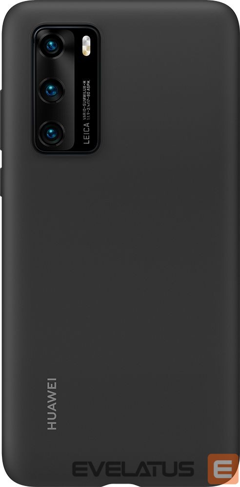 Nugarėlės dėklai Huawei P40 Silicone case Black
