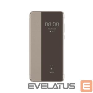 Knygos tipo dėklas dėklai Huawei  P40 Smart View Flip cover case Khaki
