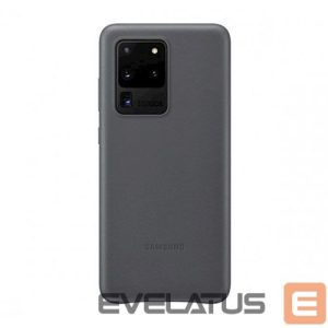 Nugarėlės dėklai Samsung  Galaxy S20 Ultra Leather Cover case Gray