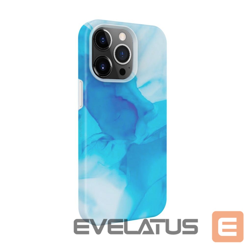 Nugarėlės dėklai Evelatus Apple iPhone 14 Pro Max Silicone case Customized Print Blue