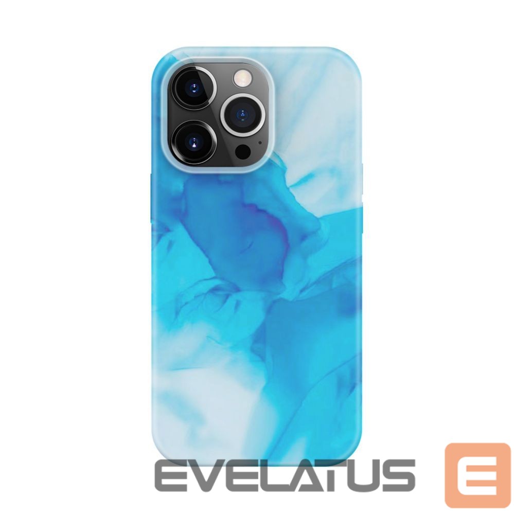 Nugarėlės dėklai Evelatus Apple iPhone 14 Pro Max Silicone case Customized Print Blue