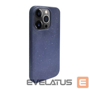 Nugarėlės dėklai iLike Apple iPhone 14 Pro Silicone plastic case Eco Print Design Blue