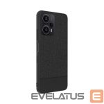 Nugarėlės dėklai iLike Xiaomi Redmi Note 12 / Poco X5 Plastic Leather Back Cover Black