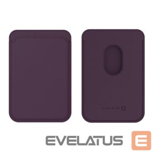 Universali kišenė telefono korpusui Evelatus Universal iPhone Genuine leather wallet with MagSafe Deep Purple