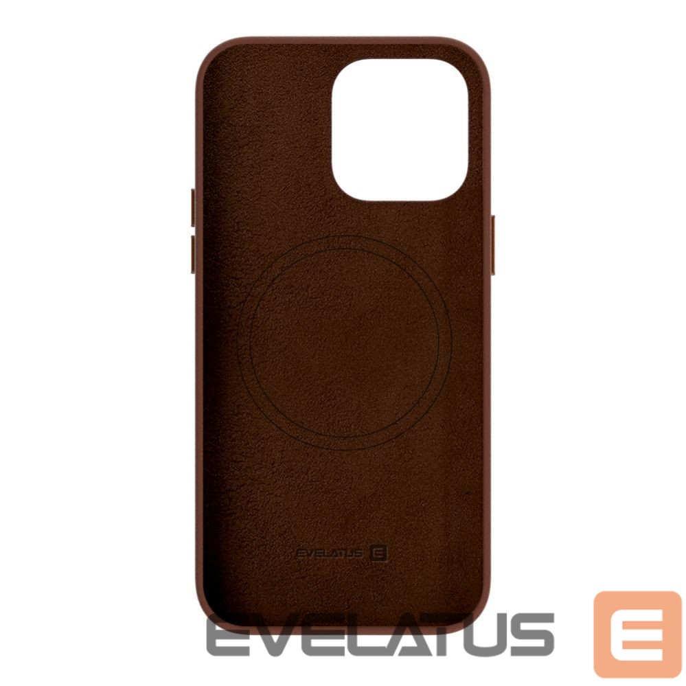 Nugarėlės dėklai Evelatus Apple iPhone 14 Pro Max Genuine Leather case with MagSafe Brown