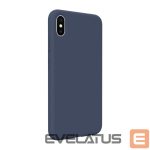 Nugarėlės dėklai Evelatus Apple iPhone Xs Max Premium Soft Touch Silicone Case Midnight Blue