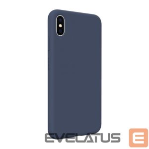 Nugarėlės dėklai Evelatus Apple iPhone Xs Max Premium Soft Touch Silicone Case Midnight Blue